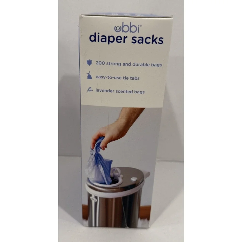 Disposable Diaper Sacks, Lavender Scent, Easy-To-Tie, Pet Waste Bags, 200‎ count